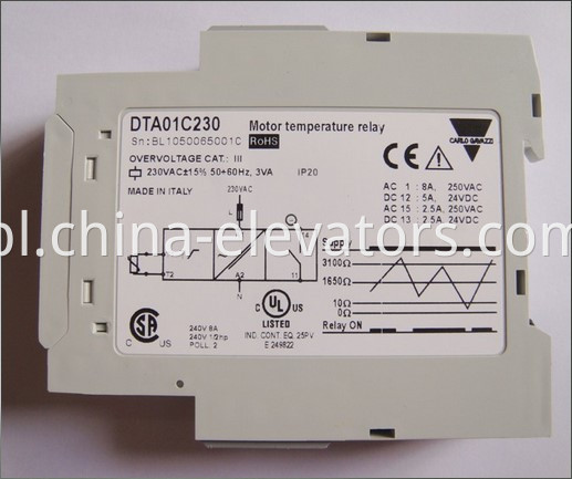 Motor Temperature Relay for ThyssenKrupp Escalators DTA01C230